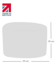 rucomfy Beanbags rucomfy Indoor Pouffe Bean Bag - Barley Ottoman Footstool in Charcoal - thumbnail 2