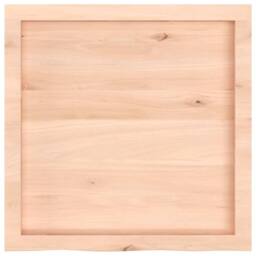 Berkfield Home Table Top 60x60x(2-4) cm Untreated Solid Wood Oak in Light Oak - thumbnail 4