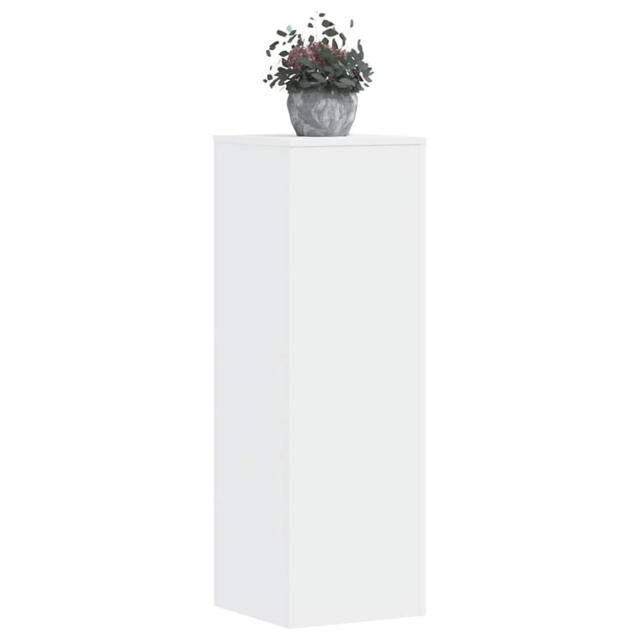 Berkfield Home Plant Stand White 33x33x100 cm Engineered Wood - Size: 33 x 33 x 100 cm - image 1