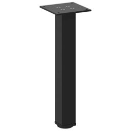 Berkfield Home Coffee Table Legs 4 pcs Black 42-44 cm Steel - thumbnail 4