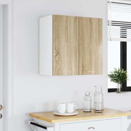 Berkfield Home Hanging Cabinet Lyon Sonoma Oak 60x31x60 cm Engineered Wood in Brown - Size: 60 x 31 x 60 cm - thumbnail 3