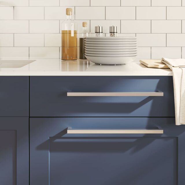 Berkfield Home Cabinet Handles 5 pcs Silver 320 mm Stainless Steel - image 1