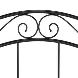 Berkfield Home Bed Frame Black Metal 90x200 cm - thumbnail 7