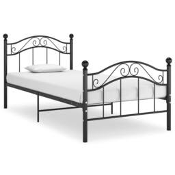 Berkfield Home Bed Frame Black Metal 90x200 cm - thumbnail 2