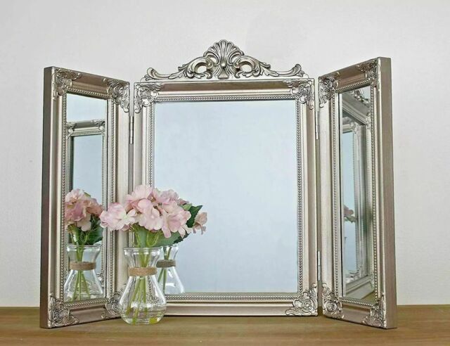 Marco Paul Silver Dressing Table Mirror Vanity Mirror Dressing Table Mirror - image 1