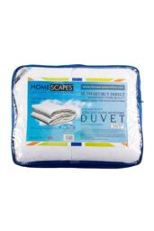 Homescapes Kids 10.5 Tog Super Microfibre Duvet in White - Size: Cot Bed