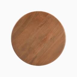 FurnitureboxUK Olympus Round Wood Sphere Leg Coffee Table in Walnut - thumbnail 6