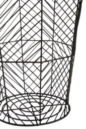 Orsina Stylish Black Powder Coat Storage Basket, Functional Storage Basket For Kitchen, Durable Decorative Basket - thumbnail 3