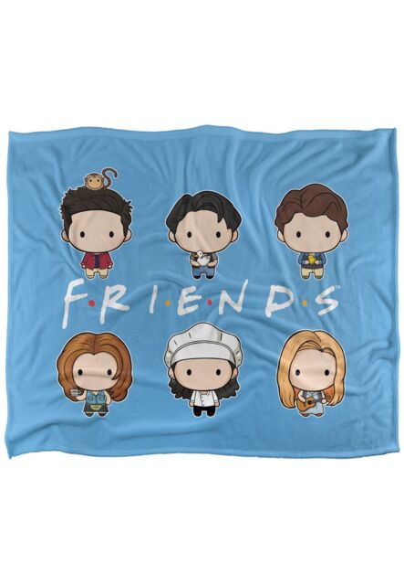 Warner Brothers Friends Silky Touch Super Soft Throw Blanket 152x127cm in White - Size: 152x127 cm - image 1