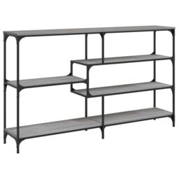 Berkfield Home Console Table Grey Sonoma 160x32x95 cm Engineered Wood - Size: 160 x 32 x 95 cm - thumbnail 2