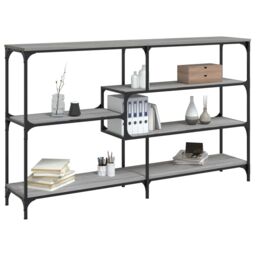 Berkfield Home Console Table Grey Sonoma 160x32x95 cm Engineered Wood - Size: 160 x 32 x 95 cm - thumbnail 3