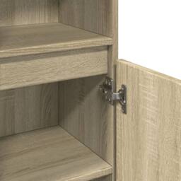Berkfield Home Durable Bathroom Cabinet Sonoma Oak 30x30x100 cm Engineered Wood in Light Oak - Size: 30 x 30 x 100 cm - thumbnail 8