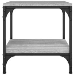 Berkfield Home Side Tables 2 pcs Grey Sonoma 40x40x40 cm Engineered Wood - Size: 40 x 40 x 40 cm - thumbnail 6