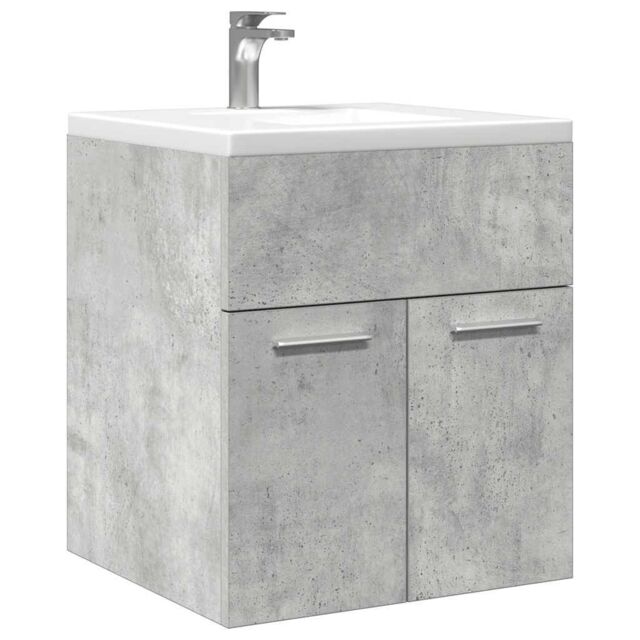 Berkfield Home Bathroom Sink Cabinet Concrete Grey 41x38.5x46 cm Engineered Wood - image 1