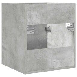 Berkfield Home Bathroom Sink Cabinet Concrete Grey 41x38.5x46 cm Engineered Wood - thumbnail 6