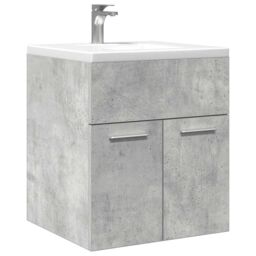Berkfield Home Bathroom Sink Cabinet Concrete Grey 41x38.5x46 cm Engineered Wood
