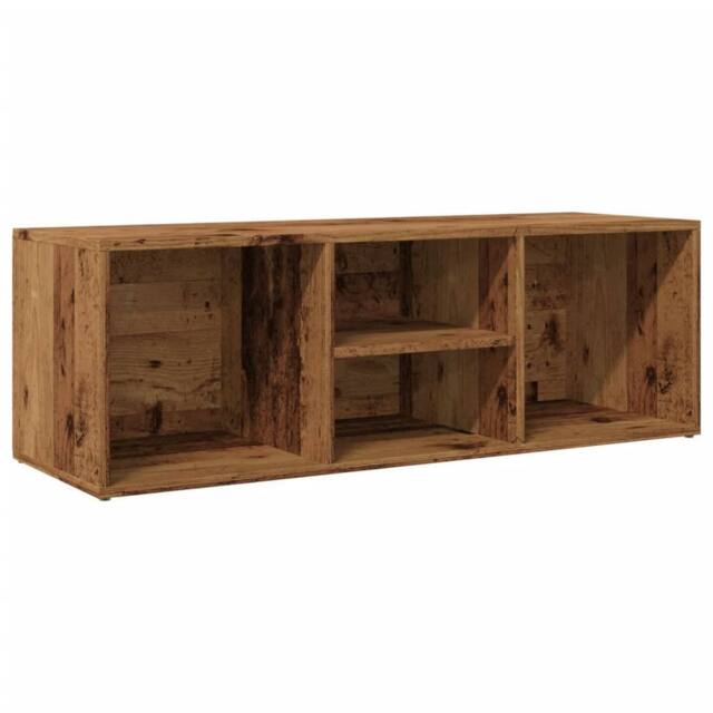 Berkfield Home Shoe Storage Bench Old Wood 105x35x35 cm Engineered Wood in Brown - Size: 105 x 35 x 35 cm - image 1