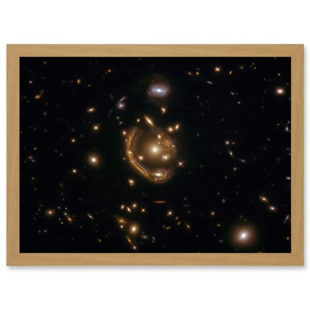 Artery8 Hubble Space Telescope Image Einstein Molten Ring Galaxy Phenomenon Gravitational Lensing Distant Galaxy Peak Epoch Starbirth Cosmic - image 1