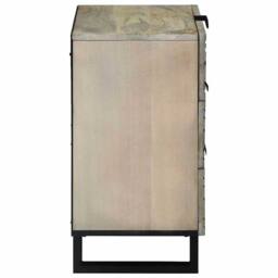 Berkfield Home Beautiful Bedside Tables with Drawer White & Black 50 x 33 x 60 cm - thumbnail 4