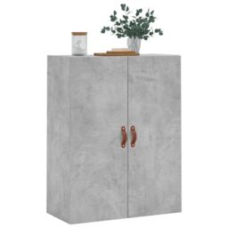 Berkfield Home Wall Mounted Cabinet Concrete Grey 69.5x34x90 cm - thumbnail 4