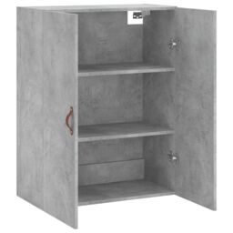 Berkfield Home Wall Mounted Cabinet Concrete Grey 69.5x34x90 cm - thumbnail 6