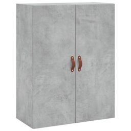 Berkfield Home Wall Mounted Cabinet Concrete Grey 69.5x34x90 cm - thumbnail 2