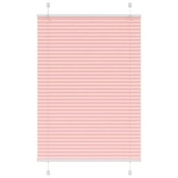 Berkfield Home Pleated Blind Pink 100x100 cm Fabric Width 99.4 cm Polyester - thumbnail 1