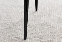 FurnitureboxUK Set of 2 Calla Deep Padded Dining Chairs Upholstered in Soft Velvet With Black Metal Legs - thumbnail 9