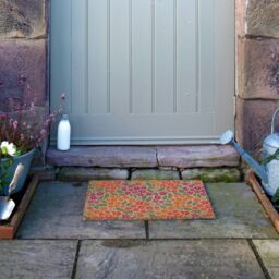 Artsy Mats Floral Pattern Coir Doormat (60 x 40cm) in Brown - Size: 40 cm x 60 cm - thumbnail 8