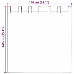 Berkfield Home Voile Curtains with Loops 2 pcs Yellow 140x140 cm - thumbnail 8
