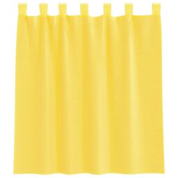 Berkfield Home Voile Curtains with Loops 2 pcs Yellow 140x140 cm - thumbnail 4