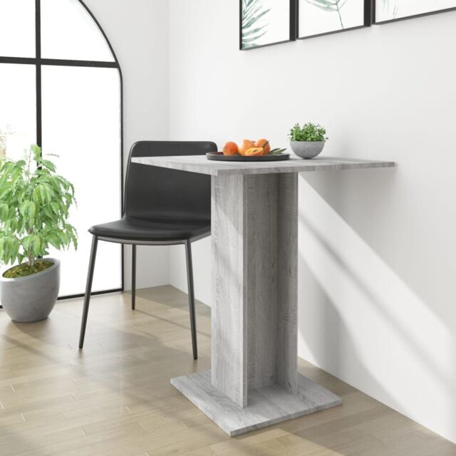 Berkfield Home Bistro Table Grey Sonoma 60x60x75 cm Engineered Wood - Size: 60 x 60 x 75 cm - image 1