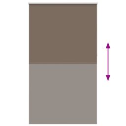 Berkfield Home Roller Blind Blackout Coffee 130x210 cm Fabric Width 126.6 cm Polyester in Brown - thumbnail 5