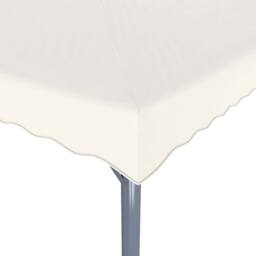 Berkfield Home Gazebo with LED String Lights 300x300 cm Cream Aluminium - thumbnail 5