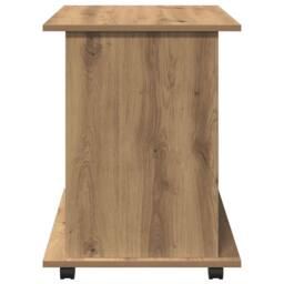 Berkfield Home Rolling Cabinet Artisan Oak 60x45x60 cm Engineered Wood in Brown - Size: 60 x 45 x 60 cm - thumbnail 6