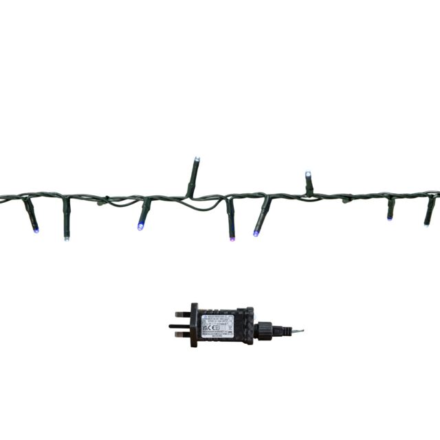 Samuel Alexander 1000 LED TreeBrights String Lights with Timer in Blue, Purple & White in Dark Green - image 1