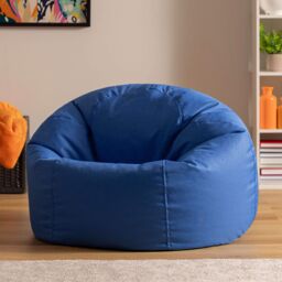 icon Classic Indoor Outdoor Bean Bag Khaki Bean Bag Chair Pack of 2 in Blue - thumbnail 5