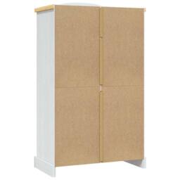 Berkfield Home Wardrobe Mexican Pine Corona Range 2 Doors White - thumbnail 5