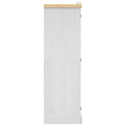 Berkfield Home Wardrobe Mexican Pine Corona Range 2 Doors White - thumbnail 4
