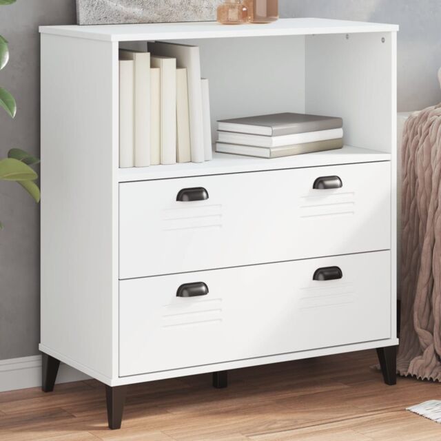 Berkfield Home Bookcase VIKEN White 80x40x90 cm Engineered Wood - Size: 80 x 40 x 90 cm - image 1