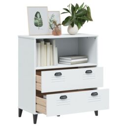 Berkfield Home Bookcase VIKEN White 80x40x90 cm Engineered Wood - Size: 80 x 40 x 90 cm - thumbnail 4