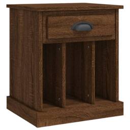 Berkfield Home Bedside Cabinets 2 pcs Brown Oak 43x36x50 cm - Size: 43 x 36 x 50 cm - thumbnail 6