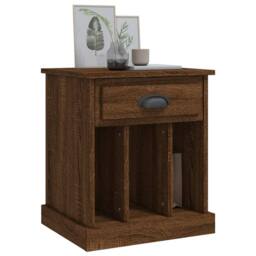 Berkfield Home Bedside Cabinets 2 pcs Brown Oak 43x36x50 cm - Size: 43 x 36 x 50 cm - thumbnail 4