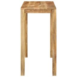 Berkfield Home Bar Table 112x55x108 cm Solid Wood Mango in Brown - Size: 112 x 55 x 108 cm - thumbnail 3