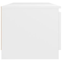 Berkfield Home TV Cabinet with LED Lights White 140x40x35.5 cm - thumbnail 6