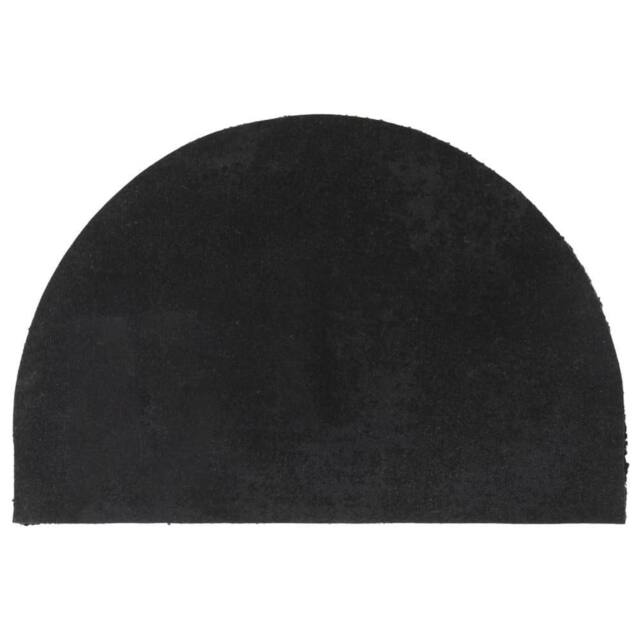 Berkfield Home Door Mat Black Half Round 40x60 cm Tufted Coir - image 1