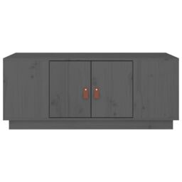 Berkfield Home Coffee Table Grey 100x50x41 cm Solid Wood Pine - Size: 100 x 50 x 41 cm - thumbnail 6