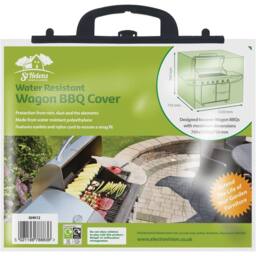St Helens Home & Garden Water Resistant Wagon BBQ Cover in Green - thumbnail 3