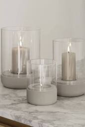 Blomus Lantern Calma Candle Holder L (Excl. Candle) - Fungi in Grey - thumbnail 2