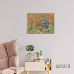 "Artery8 Vonnoh Robert William Poppies Floral Canvas Wall Art Print - Size: W18"" x H24""" - thumbnail 3
